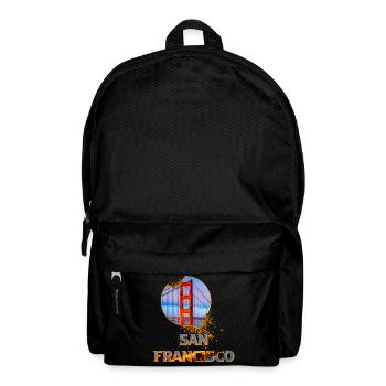 San Francisco America USA Golden Gate Bridge - Backpack - black - Front