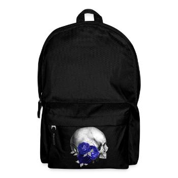 Indigo Roses Skull Design - Backpack - black - Front