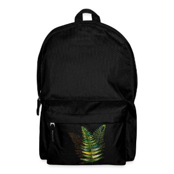 filigranes Farn Trio aus zarten leuchtenden Farben - Rucksack - Schwarz - Vorne
