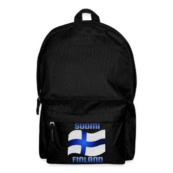 The flag of Finland / Blue Cross Flag - Backpack - black - Front