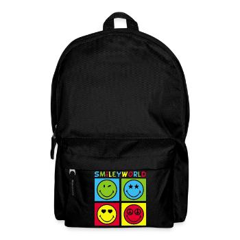 Smileys et quadrichromie - Sac à dos - noir - Devant