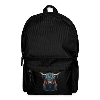 Tête de yak - Sac à dos - noir - Devant
