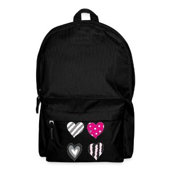 Heart Variation - Backpack - black - Front