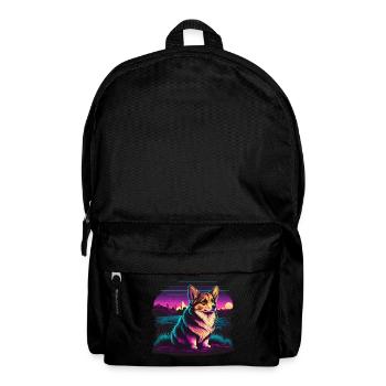 Corgi extérieur paisible - Sac à dos - noir - Devant