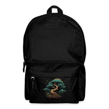 Miniaturbaum - Rucksack - Schwarz - Vorne