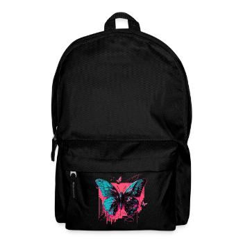 Schmetterling im Technicolor-Schein - Rucksack - Schwarz - Vorne
