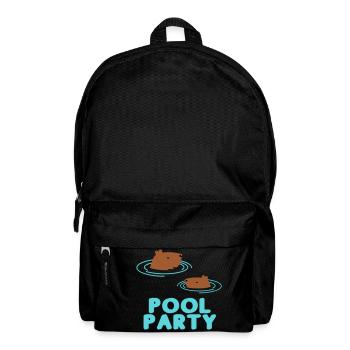 Capybara Pool Party - Rucksack - Schwarz - Vorne