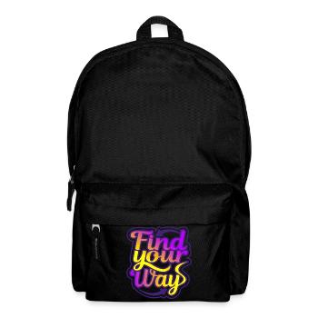 Find your way - Backpack - black - Front