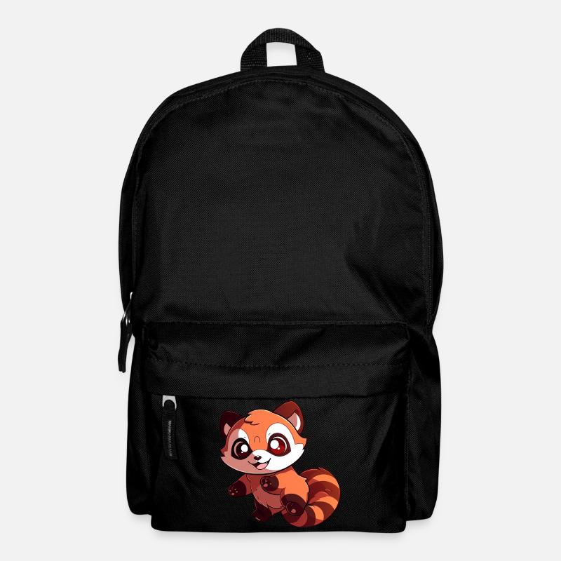 Roter Panda - Rucksack - Schwarz