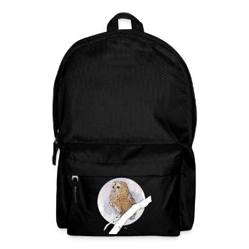 Little owl on pattern in pastel colors - Backpack - black - Front