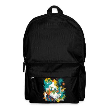 Geometric Jungle - Backpack - black - Front