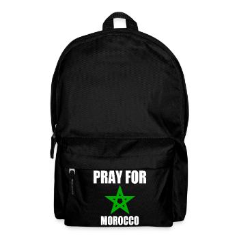 Pray for morocco - marokko - Rucksack - Schwarz - Vorne