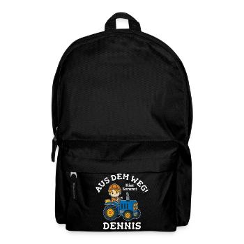 Dennis Vorname Traktor - Rucksack - Schwarz - Vorne
