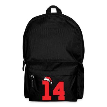 14 Numéro de Noël - Sac à dos - noir - Devant