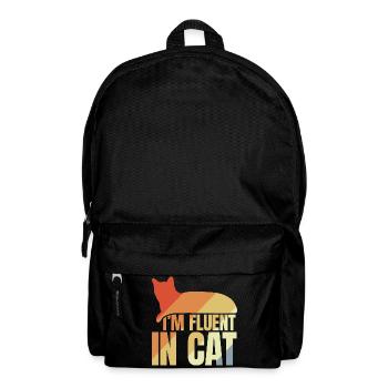 Je parle couramment le chat - Sac à dos - noir - Devant