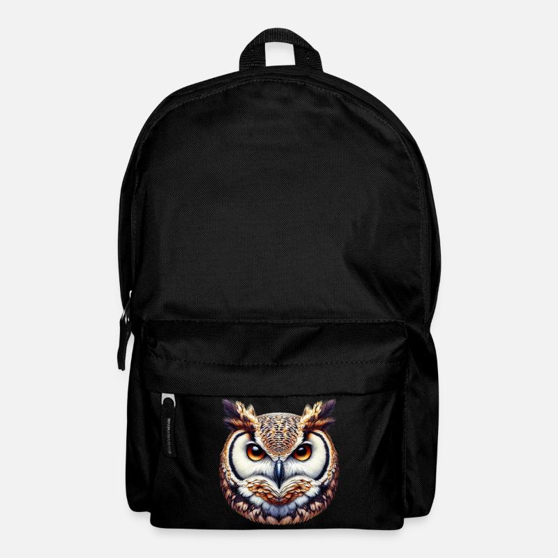 Eule - Rucksack - Schwarz