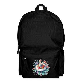 Ballet dancer with tutu - Backpack - black - Front