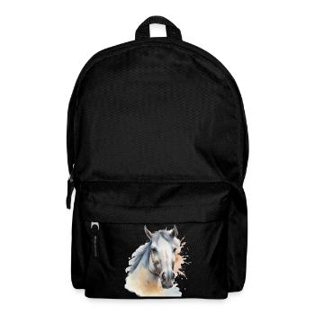 Tête de cheval Cheval Cheval Cheval Etalon - Sac à dos - noir - Devant