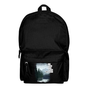 Our faith can move mountains ^ - Rucksack - Schwarz - Vorne