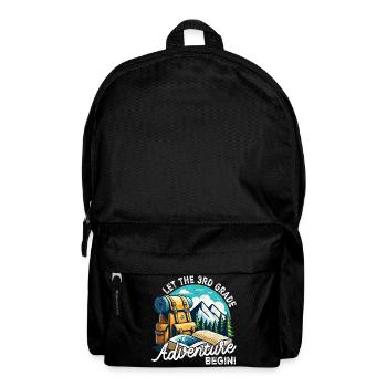 Das Abenteuer der dritten Klasse beginnt - Rucksack - Schwarz - Vorne