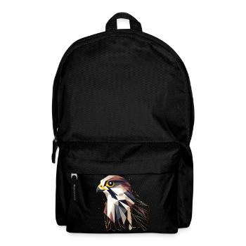 Geometrischer Falke – Eleganz und Präzision - Rucksack - Schwarz - Vorne