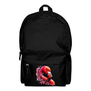 Flamingo - Rucksack - Schwarz - Vorne