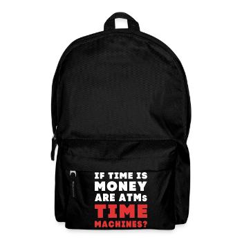 Time travel - Backpack - black - Front