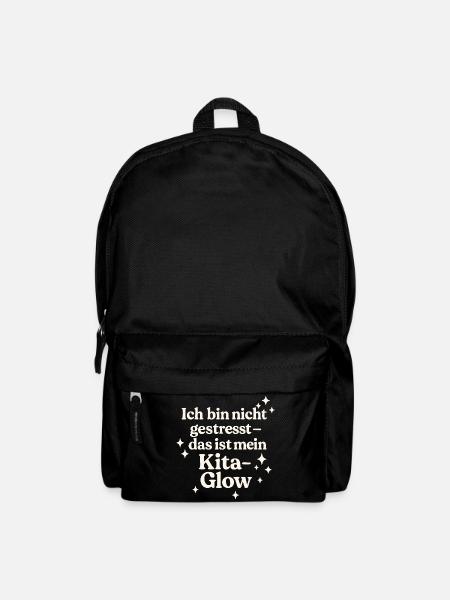 Ich bin nicht gestresst... (hellbeige) - Rucksack - Schwarz