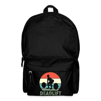 Deadlift Gym Fitness Workout Hantel Bodybuilder - Rucksack - Schwarz - Vorne