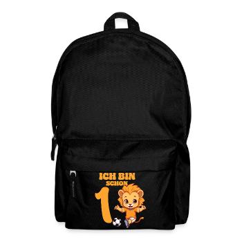 1 Bébé 1er Anniversaire Fille Garçons Football Lion - Sac à dos - noir - Devant