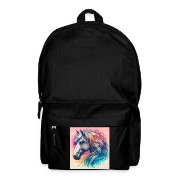 cheval - Sac à dos - noir - Devant