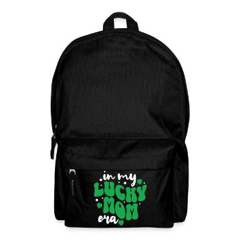 À l’époque de ma maman chanceuse – Citation de maman pour la Saint-Patrick - Sac à dos - noir - Devant