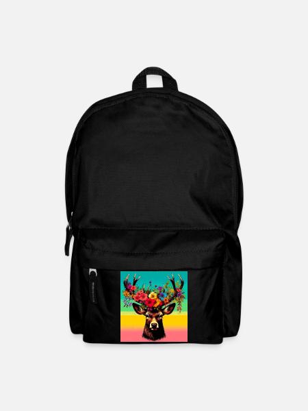 Hirsch - Rucksack - Schwarz