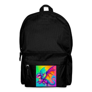 Drache - Rucksack - Schwarz - Vorne