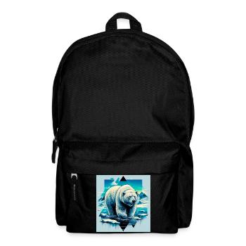 ours blanc - Sac à dos - noir - Devant