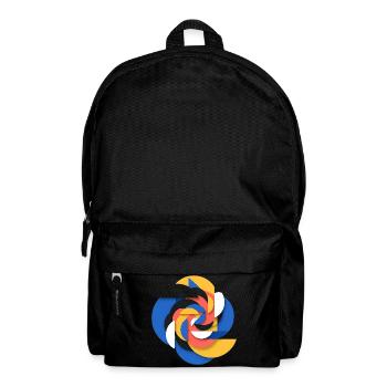 Abstract Geometric - Backpack - black - Front