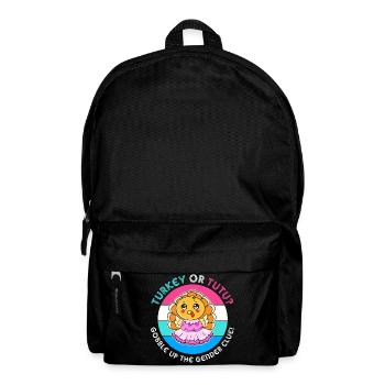 Thanksgiving Gender Reveal Mom-to-be - Backpack - black - Front
