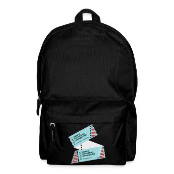 GODNEWS Everyday Tourist »Ticket« - Backpack - black - Front