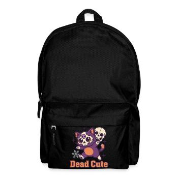 Dead Cute Katzen-Skelett - Rucksack - Schwarz - Vorne