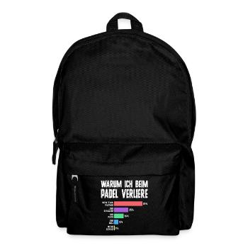Bad Loser - Humour de padel pour hommes - Sac à dos - noir - Devant