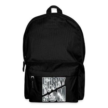 Husky Mom im Schnee - Rucksack - Schwarz - Vorne