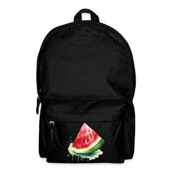 Wassermelone Aquarell Splash - Rucksack - Schwarz - Vorne