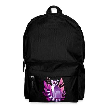 Purple lemur in the Pink Jungle - Backpack - black - Front