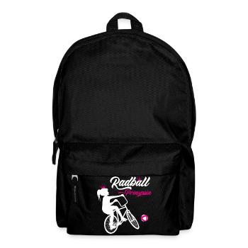 Radball, Cycleball, Hallenradsport - Rucksack - Schwarz - Vorne
