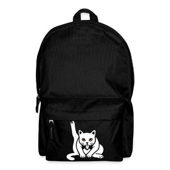 Drôle de chat chats chat amoureux chaton - Sac à dos - noir - Devant