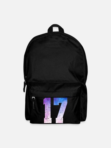numéro 17 – Cadeau anniversaire 17 ans - Sac à dos - noir