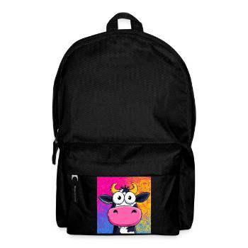 Kuh - Rucksack - Schwarz - Vorne