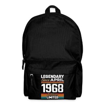 April 1968 Retro April 1968 Geburtstagsgeschenk - Rucksack - Schwarz - Vorne