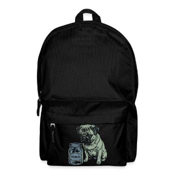 Dog Friend Design – Heart for Four-legged Friends - Backpack - black - Front
