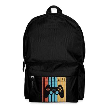 Je suis un gamer gamer, un nerd de Zocker et une manette de jeu - Sac à dos - noir - Devant